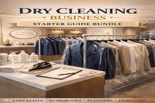 Dry Cleaning Business Starter Guide Bundle